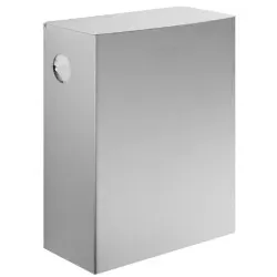 Wagner EWAR Hygiene Papiermüllbehälter, mit 12 Liter 727 340 , matt geschliffene Optik