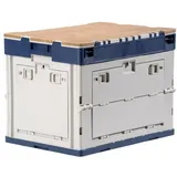 Frankana Freiko Klappbare Transportbox, beige/blau, 65l