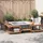 vidaXL Quadratische Outdoor Hot Tub Umrandung braun 250 x 250 cm