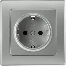 ChiliTec Schuko-Steckdose Unterputz Silber Grau 1 St.