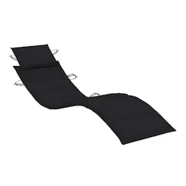 vidaXL Sonnenliegen 2 Stk. mit Auflagen Massivholz Akazie