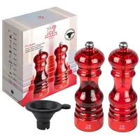 Peugeot Podium Salz-/Pfeffermühle 18 cm Rot/Transparent