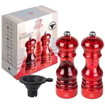 Peugeot Podium Salz-/Pfeffermühle 18 cm Rot/Transparent