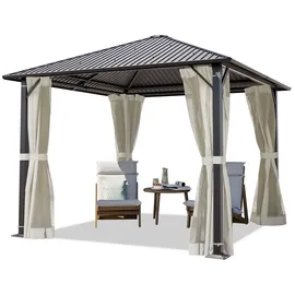 TOOLPORT Moonlight 3 x 3 m inkl. 4 Seitenteile Cream