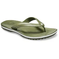 Crocs Unisex Crocband Flip Zehentrenner, Army Green White, 39/40 EU