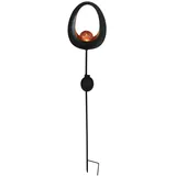 Kynast Laterne Glas, Metall 93 cm Solar LED