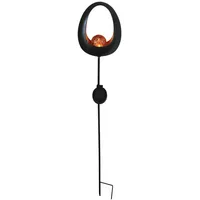 Kynast Laterne Glas, Metall 93 cm Solar LED