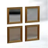 moebel17 Wandspiegel Loza 40 x 40 cm Gold