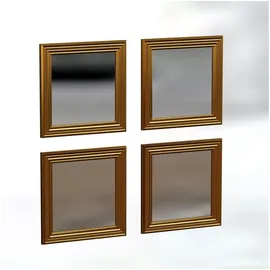 moebel17 Wandspiegel Loza 40 x 40 cm Gold