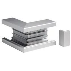 Schneider Electric 5507110 INKA 123/72 Außenecke m Abdeckung, Aluminium natureloxiert Typ:INKA YH 123/72 AN