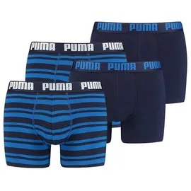 Puma Boxershorts HERITAGE STRIPE BOXER 4er Pack in 056 - blue | Gr.: XL