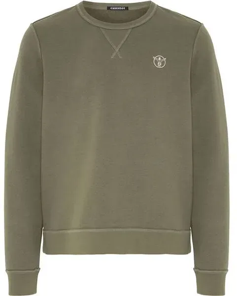 CHIEMSEE Sweatshirt in klassischer Passform, Dusty Olive, M