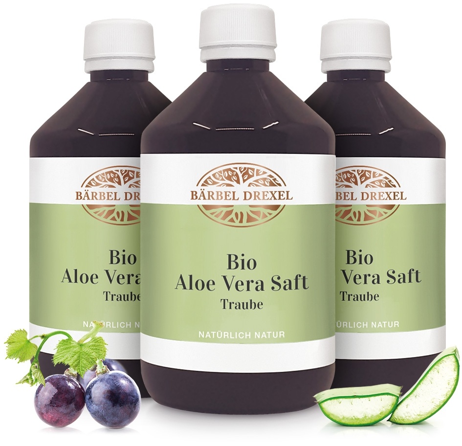 Bio Aloe Vera Saft Traube