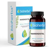 Mariendistel Kapseln Leber entgiften hochdosiert mit Silymarin und Vitamin B6, 100 Detox Kapseln 1140mg je TAGESDOSIS Unterstützt Leber Kur Energiestoffwechsel, Reduziert Müdigkeit von BIOHERBA