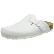 LICO Bioline Clog Unisex Erwachsene Hausschuh, Weiß, 40