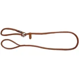 Kerbl Rundleder-Schlupfleine Roma 170 cm, 8 mm, cognac