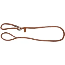 Kerbl Rundleder-Schlupfleine Roma 170 cm, 8 mm, cognac