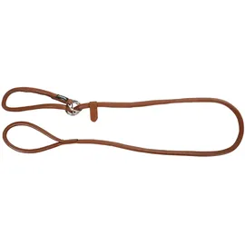 Kerbl Rundleder-Schlupfleine Roma 170 cm, 8 mm, cognac