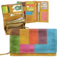 GREENBURRY Candy Shop Geldbörse Leder 17 cm yellow/multi Gelb Damen
