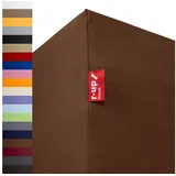 r-up Spannbettlaken Baumwolle 180 x 200 - 200 x 220 cm braun