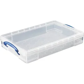 Really Useful Box Aufbewahrungsbox 34 x 52 x 8,5 cm 10-tlg. transparent