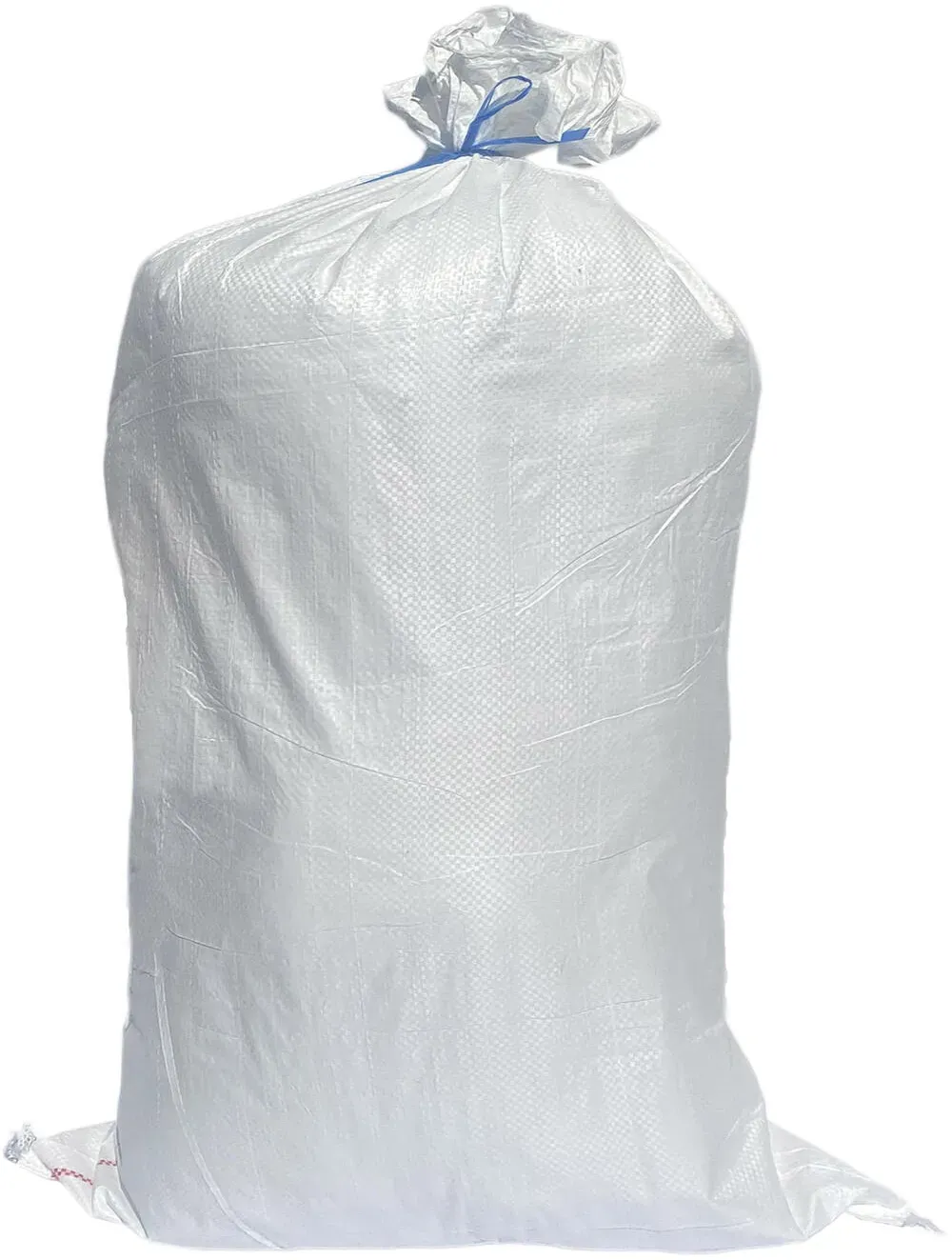 Schwerlastsack Gewebesack Hochwassersack Getreidesack Lagersack PP mit rotem Streifen 500 x 800 mm 30 kg weiss
