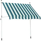 Trendline Balkon-Markise 2,5 x 1,3 m grün-weiß gestreift