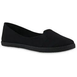 Damen Slip Ons in Schwarz