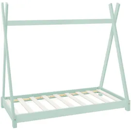 ML-Design Kinderbett Tipi 70 x 140 cm Kiefer mint