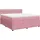 vidaXL Boxspringbett mit Matratze Rosa 180x200 cm Samt