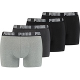 Puma Basic Boxershorts black/grey melange S 4er Pack