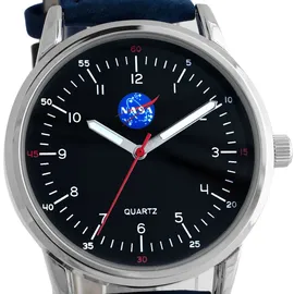 Miraval NASA Herrenarmbanduhr mit Lederarmband Astronaut Quarzuhr 40 mm Japanisches Quarzuhrwerk - 2-MV1422-1