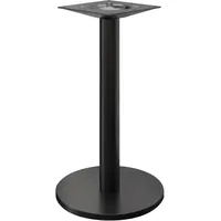 GGM Möbel GGMMÖBEL Nizza | Ø Schwarz | Fuß: Ø 50 cm | Säule: 7,6 x 105 cm