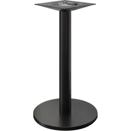 GGM Möbel GGMMÖBEL Nizza | Ø Schwarz | Fuß: Ø 50 cm | Säule: 7,6 x 105 cm