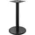 GGM Möbel GGMMÖBEL Nizza | Ø Schwarz | Fuß: Ø 50 cm | Säule: 7,6 x 105 cm