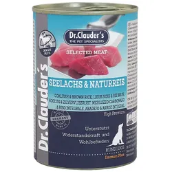 Hundenassfutter Dr. Clauder's Selected Meat Seelachs & Naturreis 6x400 g