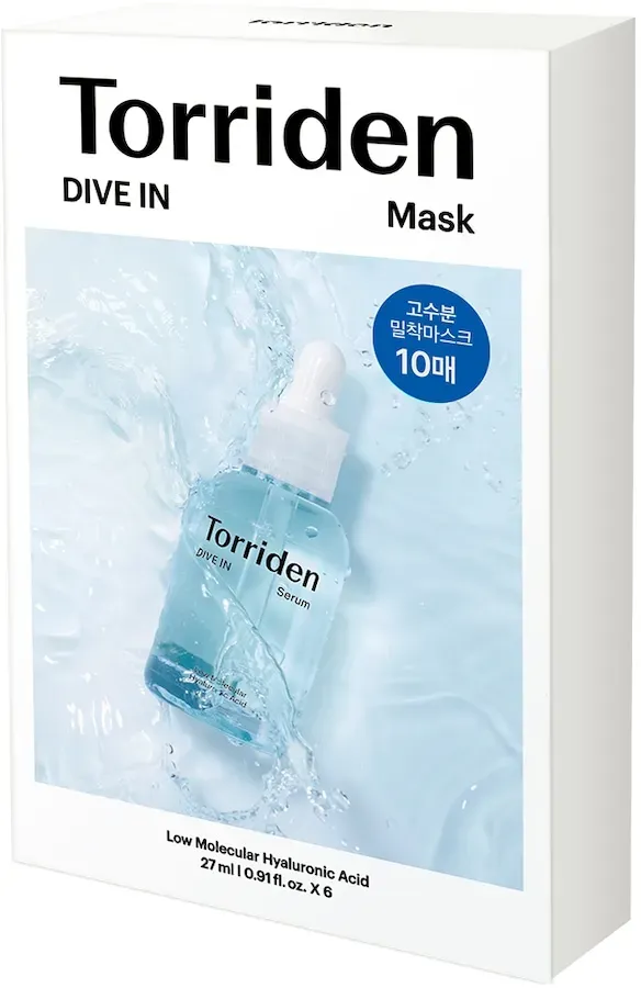 Torriden Torriden DIVE-IN Low Molecular Hyaluronic Acid Mask Pack Feuchtigkeitsmasken 10 ct