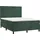 vidaXL Boxspringbett 140 x 200 cm Dunkelgrün