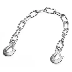 Gliederkette mit 2 Karabinerhaken, 13 Glieder