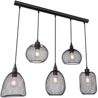 GLOBO Anya 5-flg. 20 cm schwarz Metall