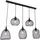 GLOBO Anya 5-flg. 20 cm schwarz Metall