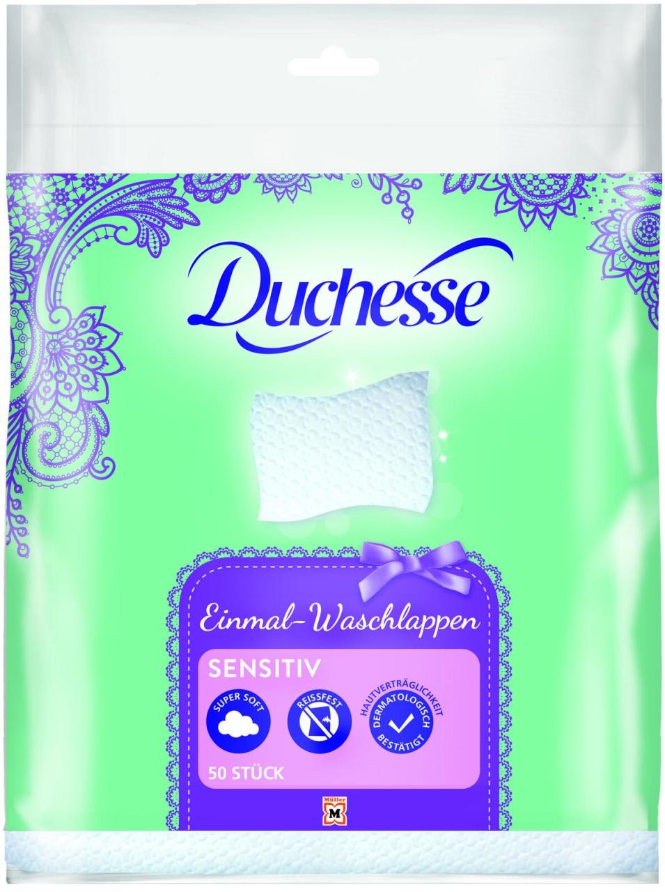 Duchesse Duchesse trockene Reinigungstücher Waschlappen 1-lagig