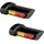 HEINZ BIKES Winglet 3-in-1 Blinker für Motorrad Schwarz