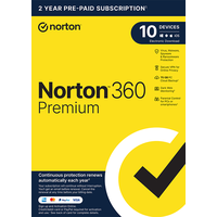 Symantec Norton 360 Premium inkl. 75 GB, 10 Geräte - 2 Jahre, Download