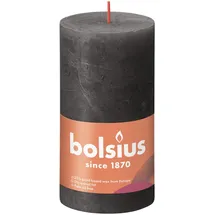 Bolsius Rustik Stumpenkerze 13 x 6,8 cm stürmisches grau