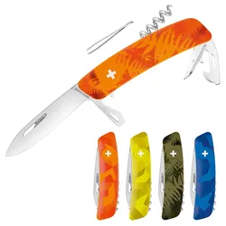 SWIZA Schweizer Messer C03 – 5 Farben Taschenmesser Klappmesser 11 Funktionen Farbe: Urban Blue