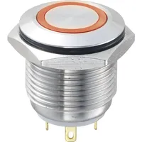 TRU Components 701868 GQ16F-10E/J/R/12V Vandalismusgeschützter Drucktaster 48 V/DC 2A