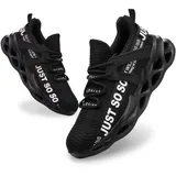 Furuian Arbeitsschuhe Herren Leicht Sicherheitsschuhe Herren Damen sportlich Atmungsaktiv Sneakers mit Stahlkappe rutschfest Fitness Turnschuhe (44EU,Schwarz) - 44 EU