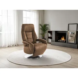sit&more TV-Sessel Enjoy Kunstleder 74 x 113 x 77 cm Braun mit Liegeposition