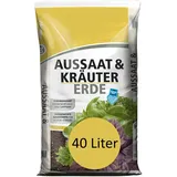 BLUMIXX Aussaaterde 40 Liter (2 x 20 Liter) torfreduzierte Anzuchterde für Pflanzen Kräuter Blumen optimale Versorgung durch perfekte Zusammensetzung Kräutererde Pikiererde